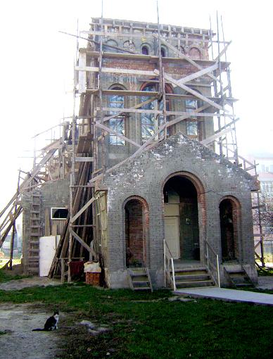 Zidirea bisericii Sfântul Antonie cel Mare
