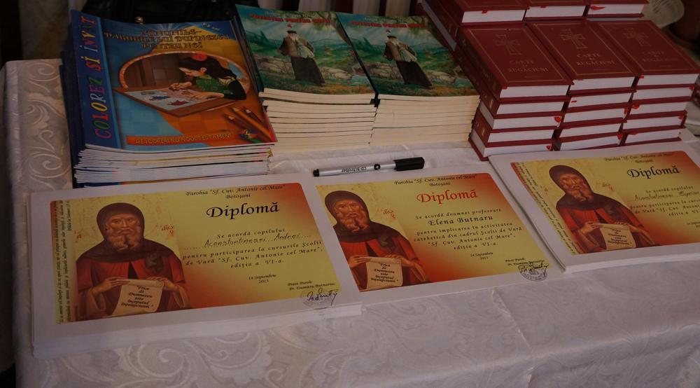 Premierea la Şcoala de Vară "Sfântul Antonie cel Mare" 2013